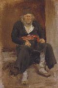 Paul Raud An Old Man from Muhu Island oil painting artist